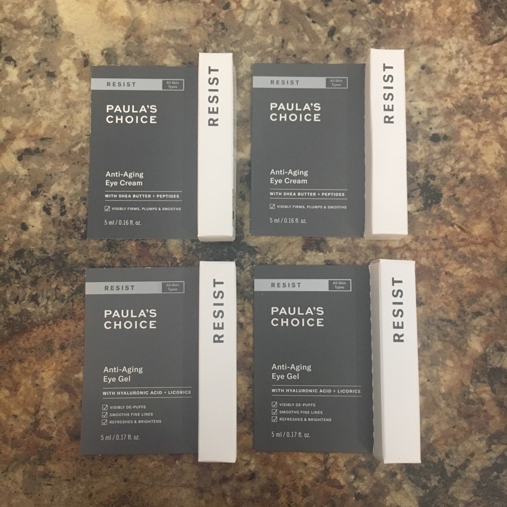 NEW Paula’s Choice eye cream and eye gel minis set